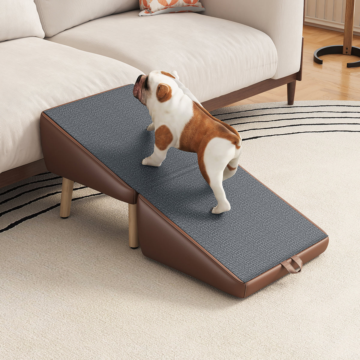 2-in-1 Ottoman Dog Ramp