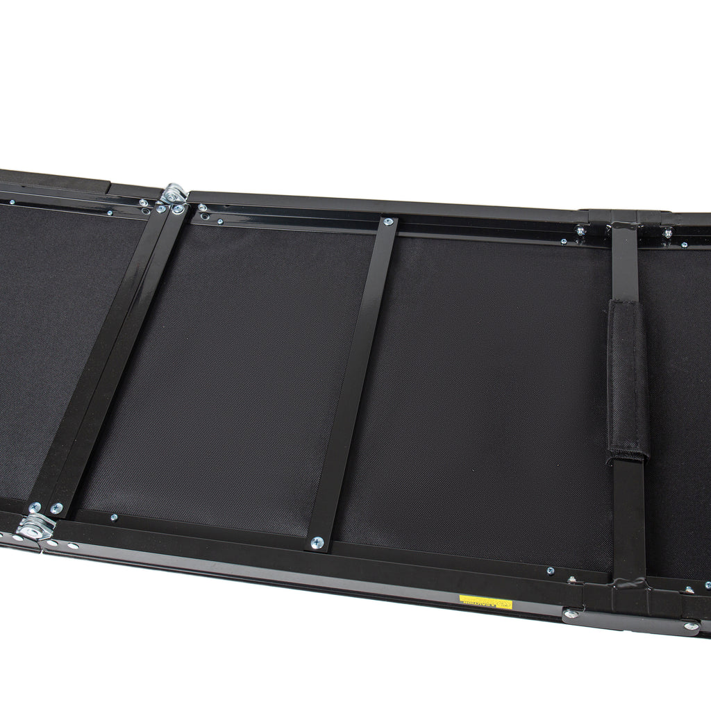 Underside of the car ramp with the carry handle