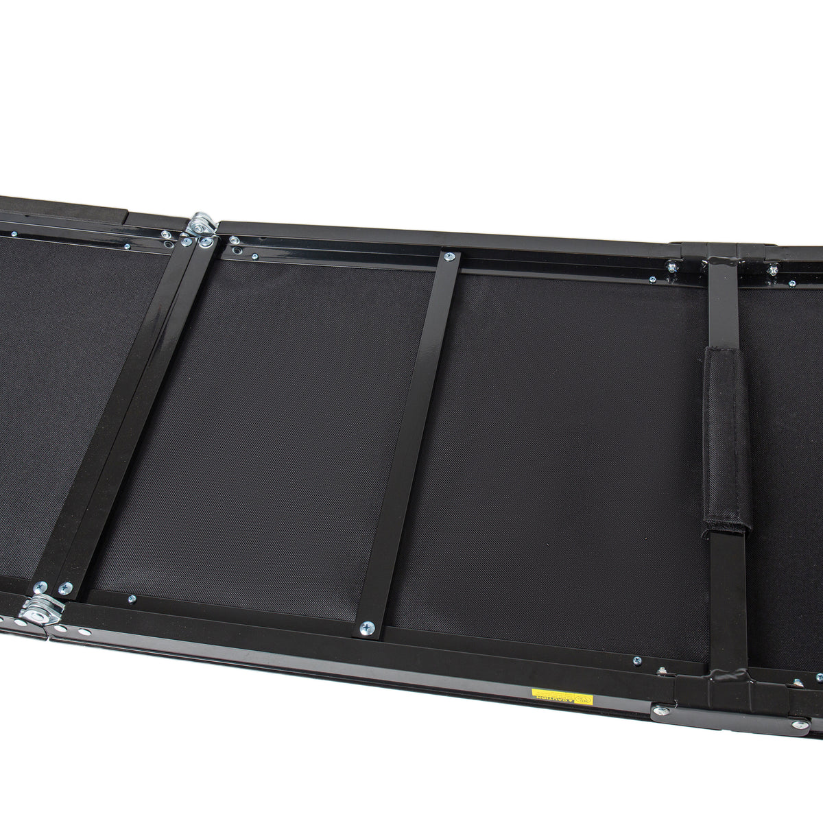 Underside of the car ramp with the carry handle
