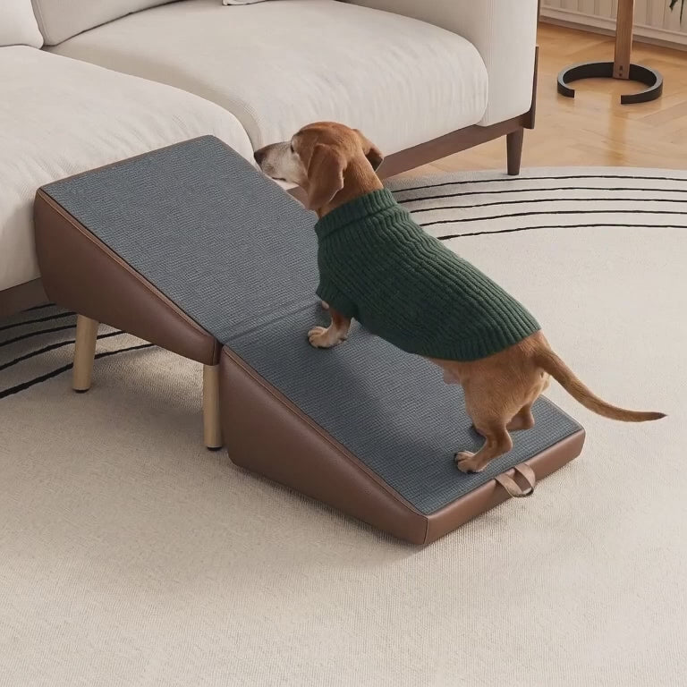 Ottoman Dog Ramp for Couch and Low Beds, 2-in-1